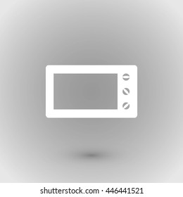 Microwave oven vector icon