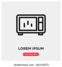 Microwave oven vector icon