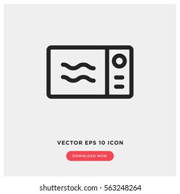 Microwave oven vector icon