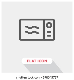 Microwave Oven Vector Icon