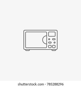 microwave oven vector icon