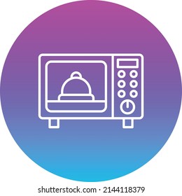 Icono de vector de microondas Oven. Se puede usar para imprimir, móviles y aplicaciones web.