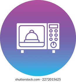 Microwave Oven vector icon. Can be used for printing, mobile and web applications.