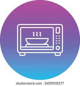 Microwave Oven vector icon. Can be used for printing, mobile and web applications.