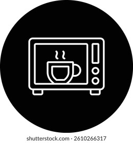 Microwave Oven vector icon. Can be used for printing, mobile and web applications.
