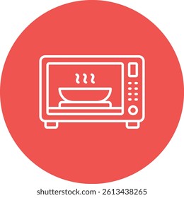 Microwave Oven vector icon. Can be used for printing, mobile and web applications.