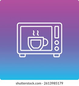 Microwave Oven vector icon. Can be used for printing, mobile and web applications.