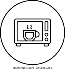 Microwave Oven vector icon. Can be used for printing, mobile and web applications.
