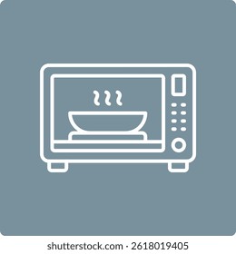 Ícone de vetor de forno de micro-ondas. Pode ser usado para impressão, aplicativos móveis e da Web.
