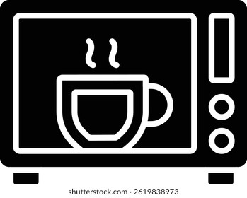 Microwave Oven vector icon. Can be used for printing, mobile and web applications.