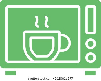 Ícone de vetor de forno de micro-ondas. Pode ser usado para impressão, aplicativos móveis e da Web.