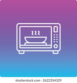 Ícone de vetor de forno de micro-ondas. Pode ser usado para impressão, aplicativos móveis e da Web.