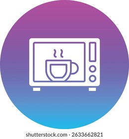 Ícone de vetor de forno de micro-ondas. Pode ser usado para impressão, aplicativos móveis e da Web.