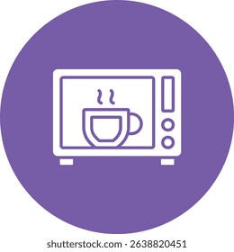 Microwave Oven vector icon. Can be used for printing, mobile and web applications.