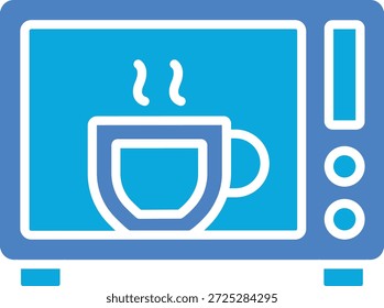 Ícone de vetor de forno de micro-ondas. Pode ser usado para impressão, aplicativos móveis e da Web.