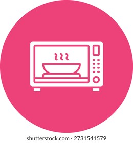 Ícone de vetor de forno de micro-ondas. Pode ser usado para impressão, aplicativos móveis e da Web.