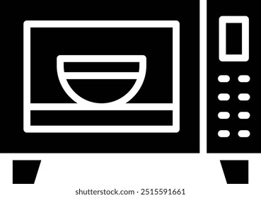 Ilustración de diseño de icono de Vector de horno de microondas