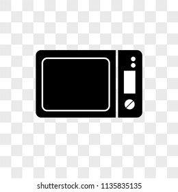 Microwave oven vector icon on transparent background, Microwave oven icon