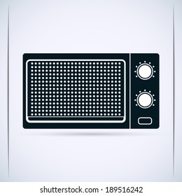 Microwave oven vector illustration