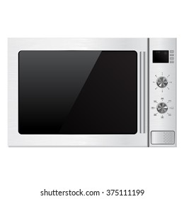 Microwave oven. Vector illustration isolated on white background