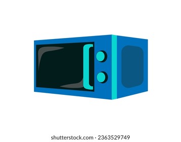 Microwave oven vector illustration on white background