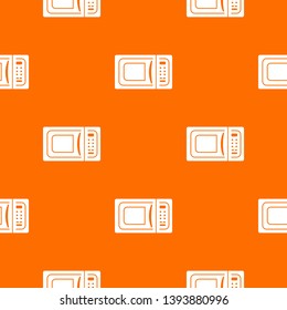 Microwave pattern vector orange for any web design best