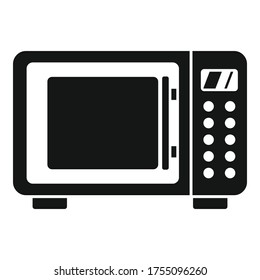 Icono de radiación de microondas. Ilustración simple del icono del vector de radiación de microondas para el diseño web aislado en fondo blanco