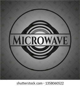 Microwave realistic black emblem
