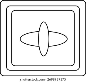 Un icono de microondas seguro para el archivo ilustrador