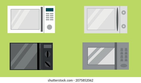 Microwave. A set of microwave ovens for the kitchen. Different types of microwave ovens for the kitchen
