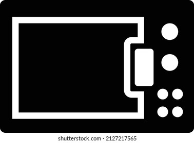 Microwave silhouette vector design illustration 