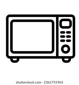 Microwave simple outline icon. Electronic devices icon