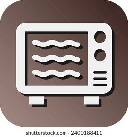 Microwave Vector Glyph Gradient Background Icon For Personal And Commercial Use.
