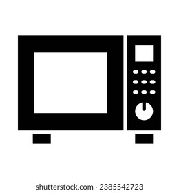 Microwave Vector Glyph Icon For Personal And Commercial Use.
