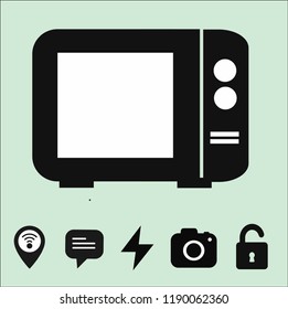 microwave vector icon