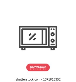 Microwave vector icon - Vector