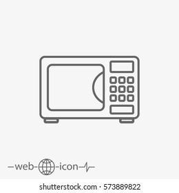 microwave vector icon