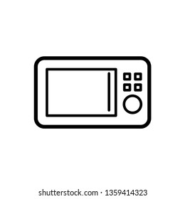 Microwave vector icon from appliances set.