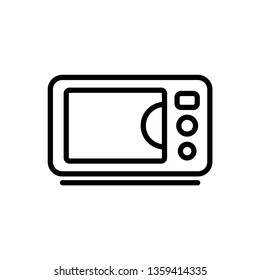 Microwave vector icon from appliances set.