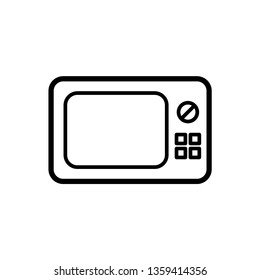 Microwave vector icon from appliances set.