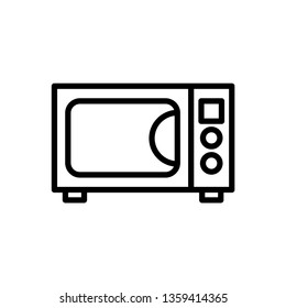 Microwave vector icon from appliances set.
