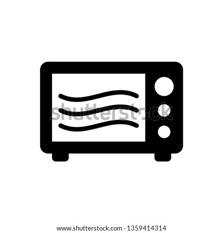 Microwave vector icon from appliances set.