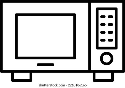 Microwave vector icon. Can be used for printing, mobile and web applications.