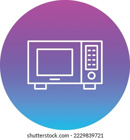 Microwave vector icon. Can be used for printing, mobile and web applications.