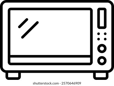 Microwave vector icon. Can be used for printing, mobile and web applications.