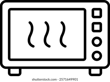 Microwave vector icon. Can be used for printing, mobile and web applications.