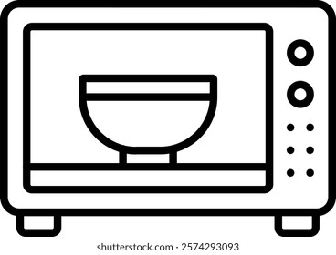 Microwave vector icon. Can be used for printing, mobile and web applications.