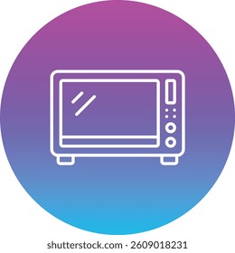 Microwave vector icon. Can be used for printing, mobile and web applications.