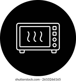 Microwave vector icon. Can be used for printing, mobile and web applications.