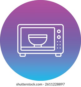 Microwave vector icon. Can be used for printing, mobile and web applications.